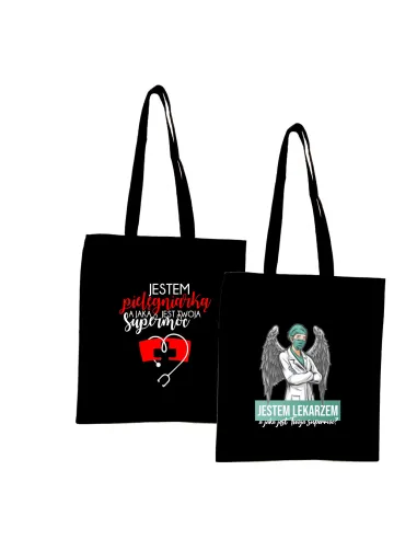 Eko Torba z nadrukiem PREZENT dla PIELĘGNIARKI