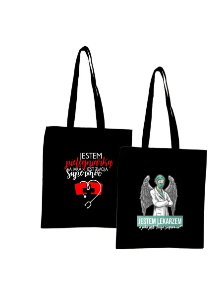 Eko Torba z nadrukiem PREZENT dla PIELĘGNIARKI