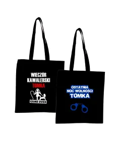 Eko Torba z nadrukiem napis WIECZÓR KAWALERSKI