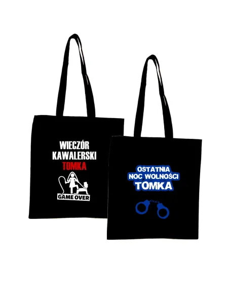 Eko Torba z nadrukiem napis WIECZÓR KAWALERSKI