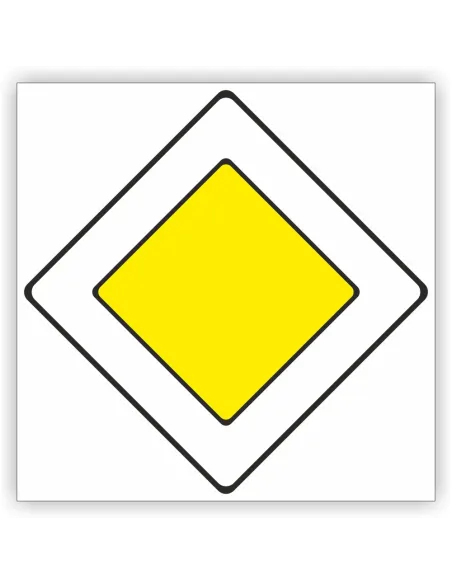 Znak drogowy Tablica informacyjna D1 droga z pierwszeństwem -znak informacyjny 60x60 cm