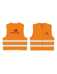 Kamizelki odblaskowe z nadrukiem tył/przód 50 szt