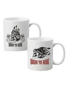 Kubek Prezent dla motocyklisty z nadrukiem PREZENT BORN TO RIDE