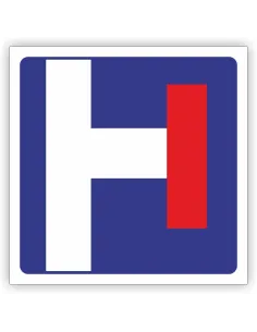 Znak drogowy Tablica informacyjna D4b wjazd na drogę bez przejazdu -znak informacyjny 60x60 cm