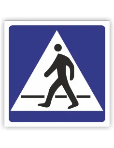Znak drogowy Tablica informacyjna D6 przejście dla pieszych -znak informacyjny 60x60 cm