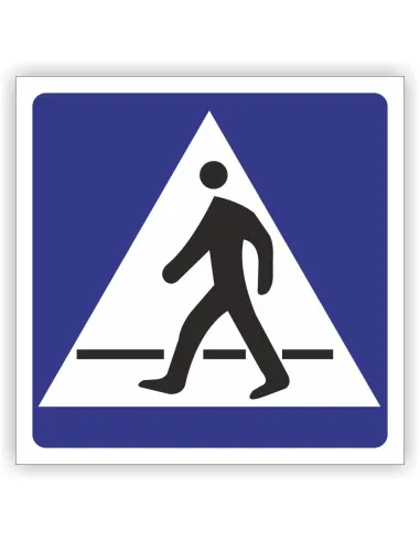Znak drogowy Tablica informacyjna D6 przejście dla pieszych -znak informacyjny 60x60 cm