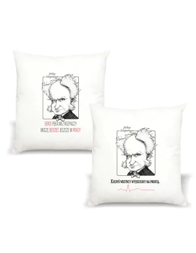 Poduszka z nadrukiem PREZENT ARTHUR SCHOPENHAUER