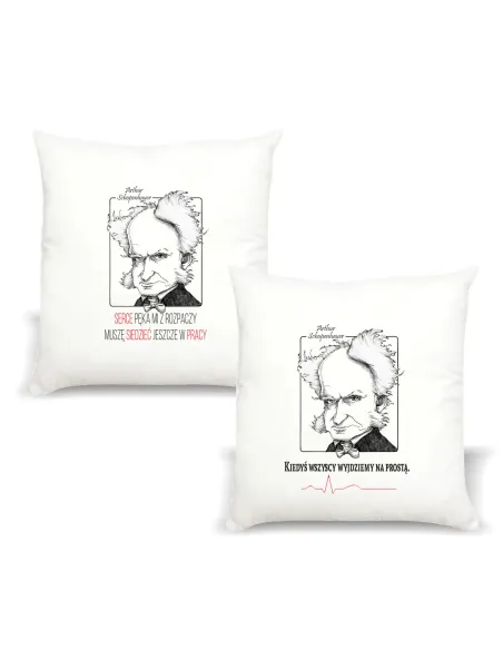 Poduszka z nadrukiem PREZENT ARTHUR SCHOPENHAUER
