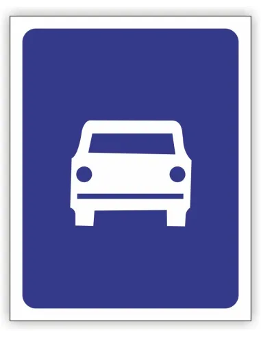 Znak drogowy Tablica informacyjna D7 droga ekspresowa -znak informacyjny 60x60 cm