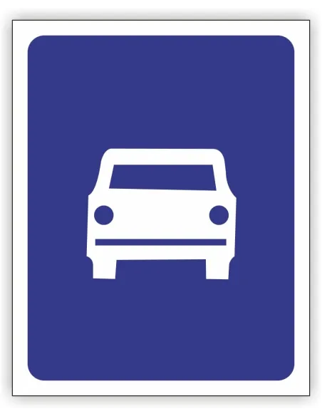 Znak drogowy Tablica informacyjna D7 droga ekspresowa -znak informacyjny 60x60 cm