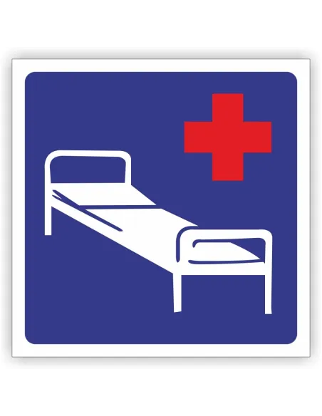 Znak drogowy Tablica informacyjna D21 szpital -znak informacyjny 40x40 cm
