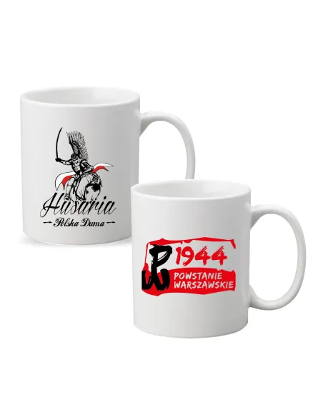 Kubek Patriotyczny Polska Husaria 1944 Powstanie Warszawskie z nadrukiem HISTORIA POLSKA DUMA