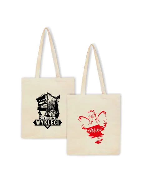 Eko Torba z nadrukiem napis ŻOŁNIERZE WYKLĘCI