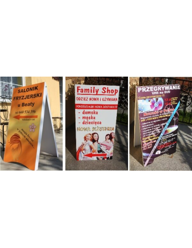 Potykacz reklamowy PCV 3 mm 120x70 cm