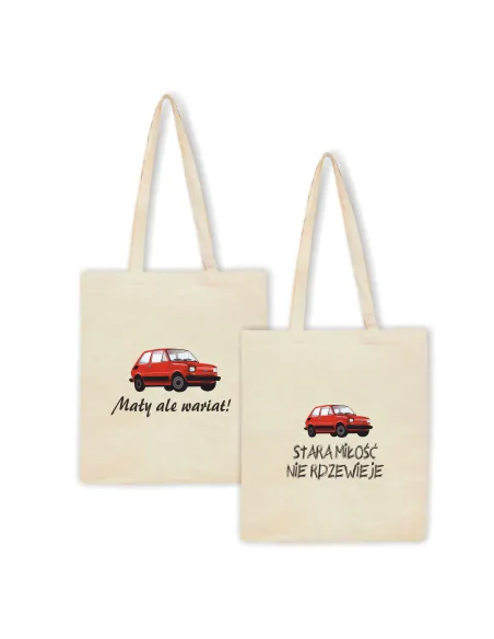 Eko Torba z nadrukiem PREZENT MAŁY ALE WARIAT