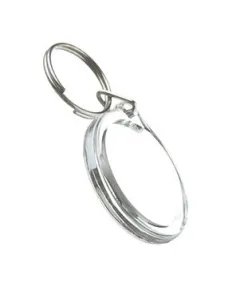 Brelok koło do kluczy akryl komponenty miejsce na logo 1 szt