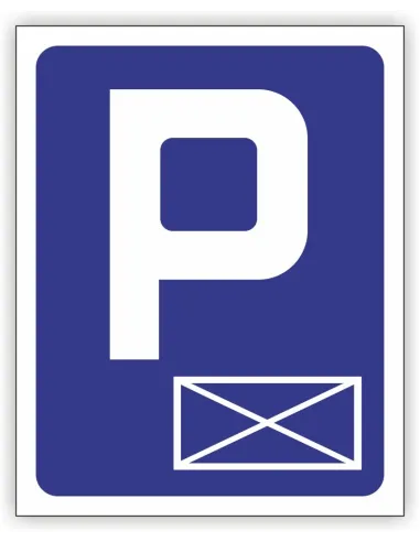 Znak drogowy Tablica informacyjna D18a parking- miejsce zastrzeżone -znak informacyjny 60x60 cm