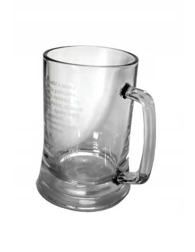 Szklanka z grawerem TRWAŁOŚĆ elegancka logo firmy