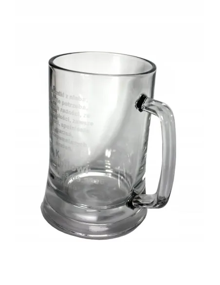 Szklanka z grawerem TRWAŁOŚĆ elegancka logo firmy