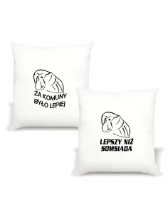 Poduszka Janusz Nosacz z imieniem PREZENT ZA KOMUNY BYŁO LEPIEJ