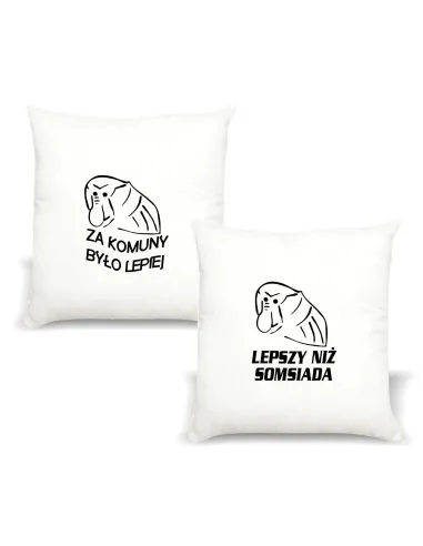 Poduszka Janusz Nosacz z imieniem PREZENT ZA KOMUNY BYŁO LEPIEJ