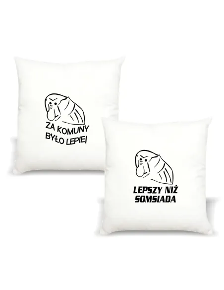 Poduszka Janusz Nosacz z imieniem PREZENT ZA KOMUNY BYŁO LEPIEJ