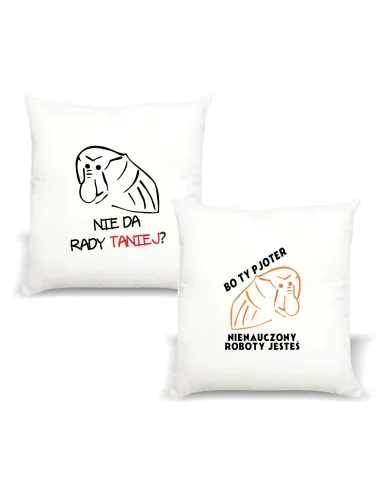 Poduszka z imieniem PREZENT NIE DA RADY TANIEJ