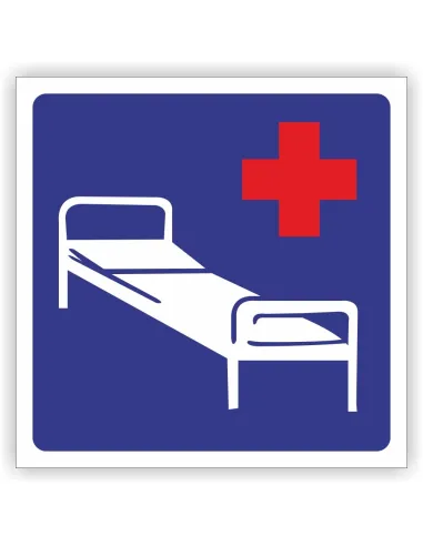 Znak drogowy Tablica informacyjna D21 szpital -znak informacyjny 60x60 cm