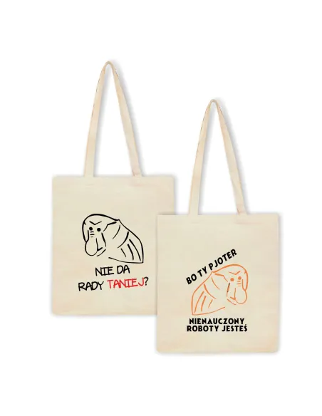 Eko Torba z nadrukiem napis NIE DA RADY TANIEJ