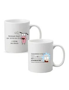 Kubek z nadrukiem PREZENT CODZIENNIE W PRACY