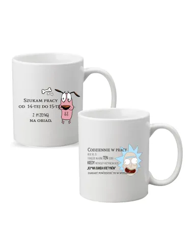 Kubek z nadrukiem PREZENT CODZIENNIE W PRACY