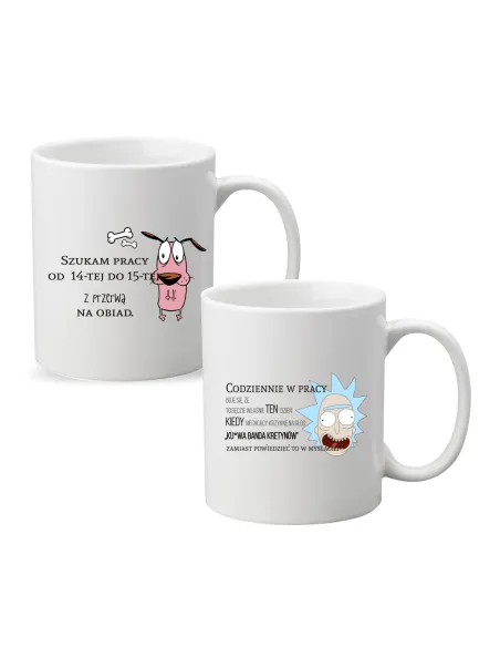 Kubek z nadrukiem PREZENT CODZIENNIE W PRACY