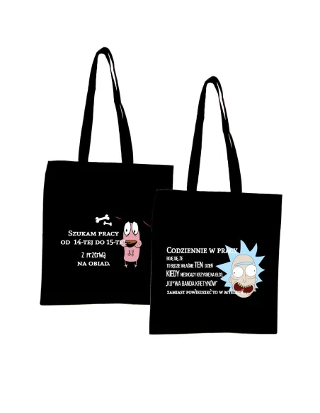 Eko Torba z nadrukiem napis PREZENT SZUKAM PRACY