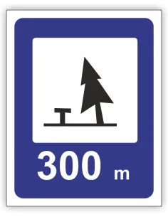 Znak drogowy Tablica informacyjna D32 pole biwakowe -znak informacyjny 40x40 cm