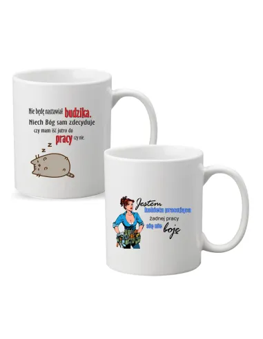 Kubek z nadrukiem JESTEM KOBIETA PRACUJĄCA