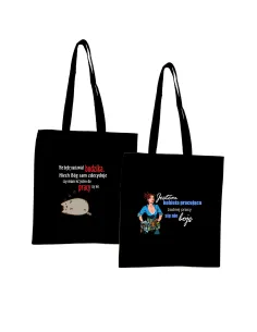 Eko Torba z nadrukiem NIE BĘDĘ NASTAWIAŁ BUDZIKA