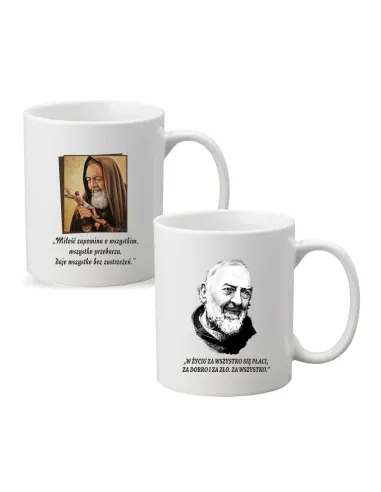 Kubek z nadrukiem MIŁOŚĆ ZAPOMINA O WSZYSTKIM