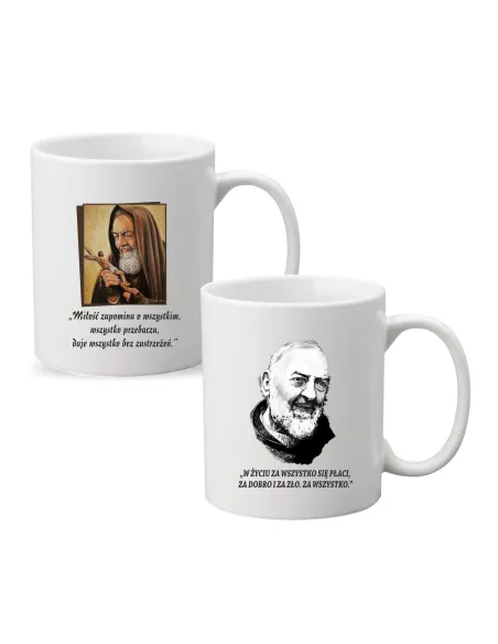 Kubek z nadrukiem MIŁOŚĆ ZAPOMINA O WSZYSTKIM