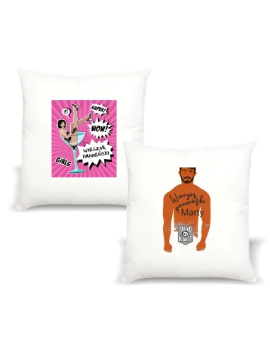 Poduszka z imieniem PREZENT WIECZÓR PANIEŃSKI panieńskie