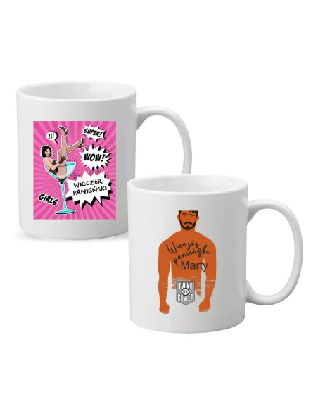 Kubek z imieniem PREZENT WIECZÓR PANIEŃSKI