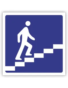 Znak drogowy Tablica informacyjna D36 przejście nadziemne dla pieszych -znak informacyjny 40x40 cm