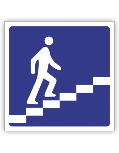 Znak drogowy Tablica informacyjna D36 przejście nadziemne dla pieszych -znak informacyjny 40x40 cm