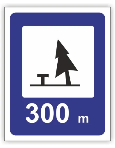 Znak drogowy Tablica informacyjna D32 pole biwakowe -znak informacyjny 60x60 cm