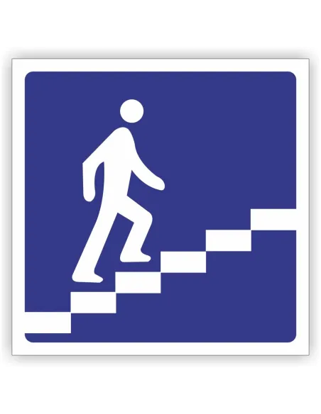 Znak drogowy Tablica informacyjna D36 przejście nadziemne dla pieszych -znak informacyjny 60x60 cm