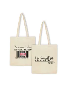 Eko Torba z nadrukiem PREZENT ZMIANA KODU prezent urodzinowy