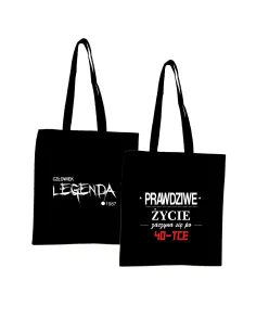 Eko Torba z nadrukiem PREZENT na 40 URODZINY