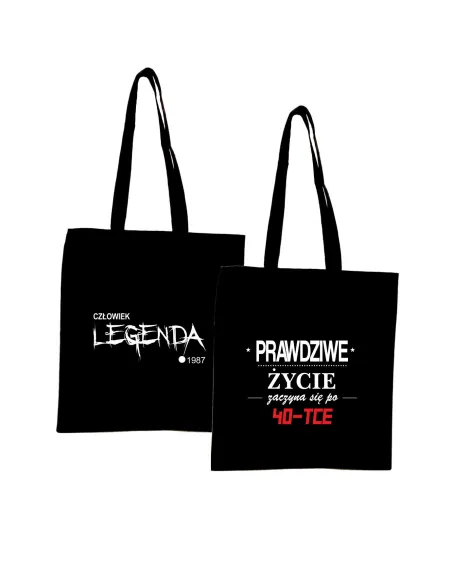 Eko Torba z nadrukiem PREZENT na 40 URODZINY
