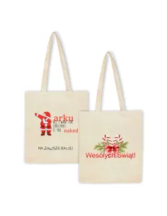 Eko Torba z nadrukiem PREZENT WESOŁYCH ŚWIĄT prezent na Święta Mikołajki