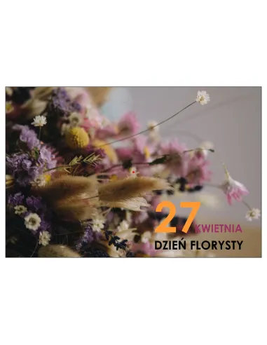 Magnesy na lodówkę - 27 KWIETNIA DZIEŃ FLORYSTY - drukarnia, hurtownia, producent magnesów na lodówkę - druktur.com