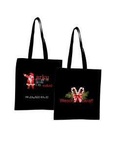 Eko Torba z imieniem napis PREZENT na Święta Bożego Narodzenia Choinkę